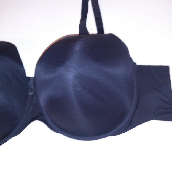 Torrid Curve Bra 54C 360 Back Smoothing T Shirt Solid Black Lightly Lined Underw - Picture 5 of 12